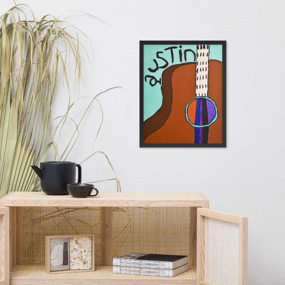 Keep Austin Rockin' Framed Poster by Glenn N.