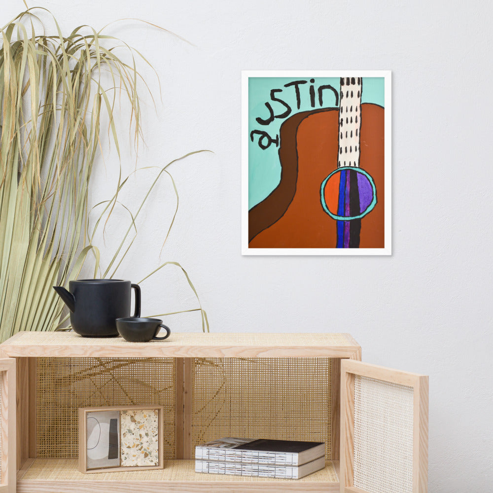 Keep Austin Rockin' Framed Poster by Glenn N.