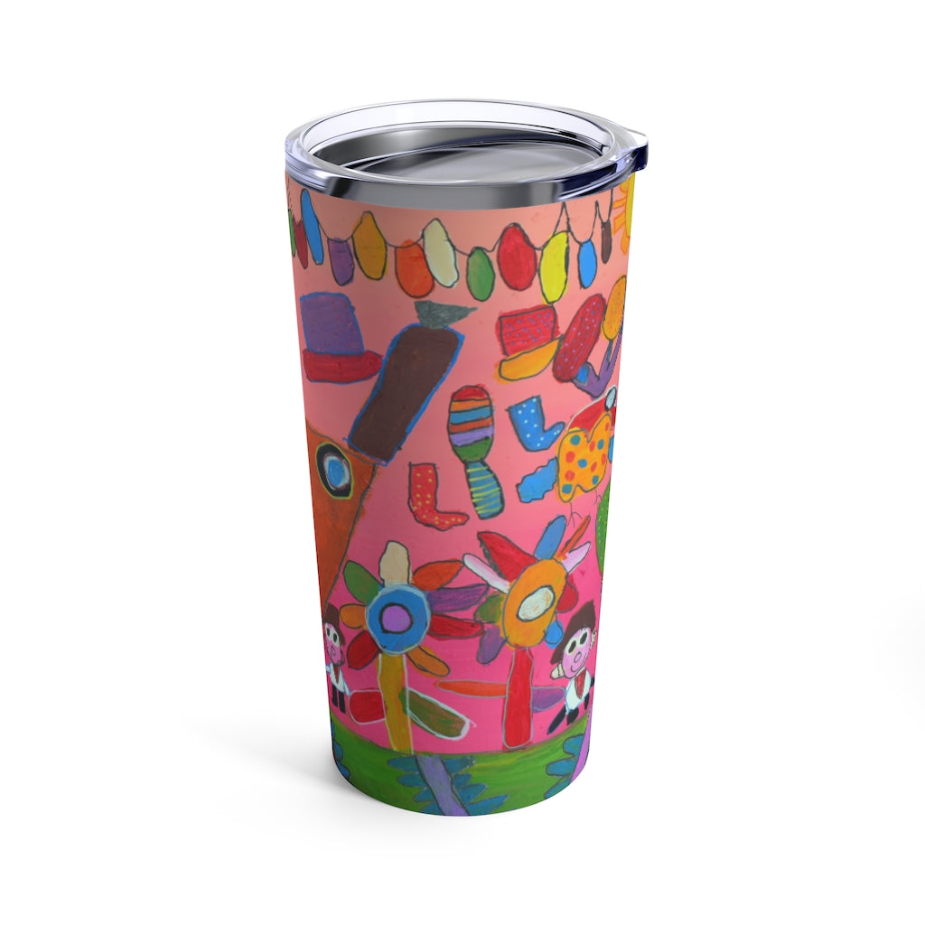 Abstract Longhorn Tumbler by Emily D.
