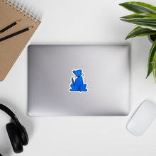 Load image into Gallery viewer, Blue Dog Kiss Cut Sticker by Raquel R.
