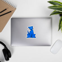 Load image into Gallery viewer, Blue Dog Kiss Cut Sticker by Raquel R.
